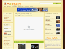 Tablet Screenshot of myfaith.com
